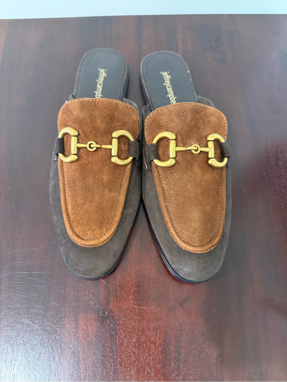 Jeffrey Campbell Velvit-M Brown suede mule, Sz 9 - Picture 4 of 5
